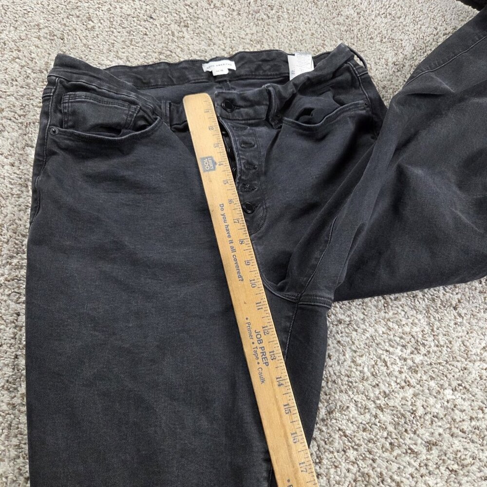 Good American Jeans Women’s 14-18 Faded Black Stretch Skinny Jeans - Picture 4 of 8